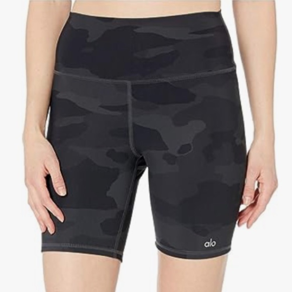 Alo Camo Biker Shorts